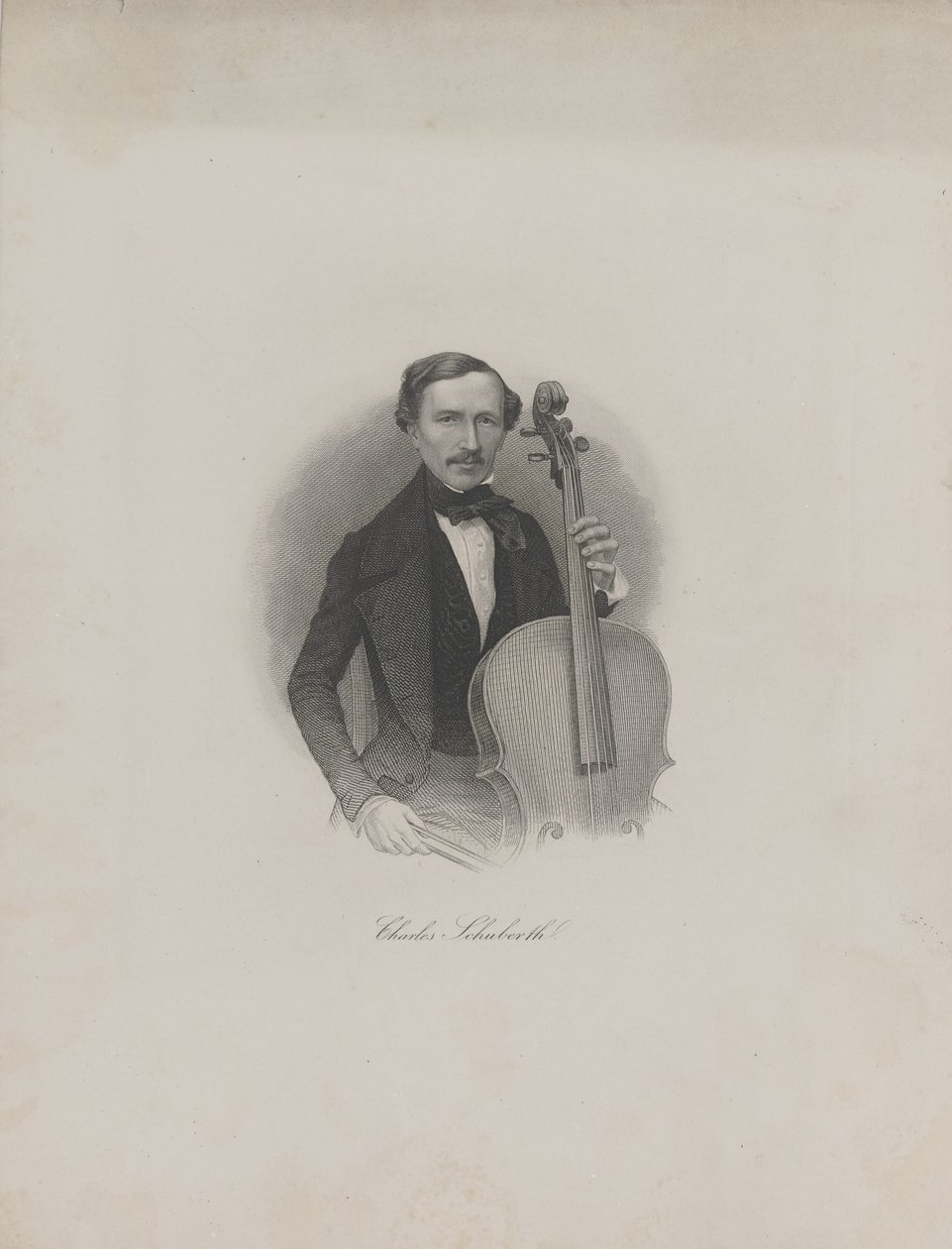 Portrét Carla Eduarda Schubertha 1811-1863, c. 1850. od Unbekannt