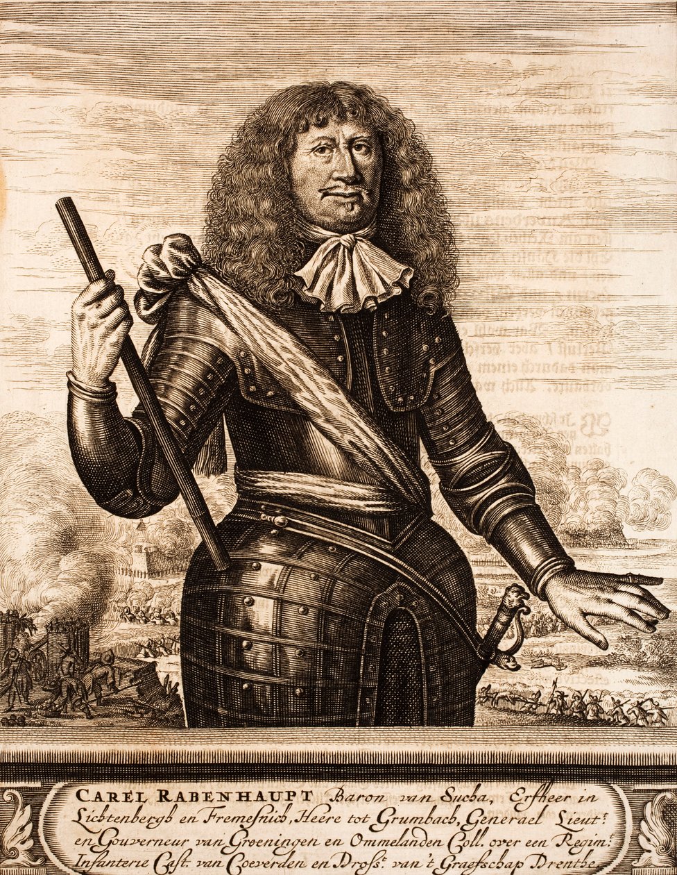 Portrét Carla von Rabenhaupta 1602-1675 Od: Schauplatz des Krieges, 1675. od Unbekannt