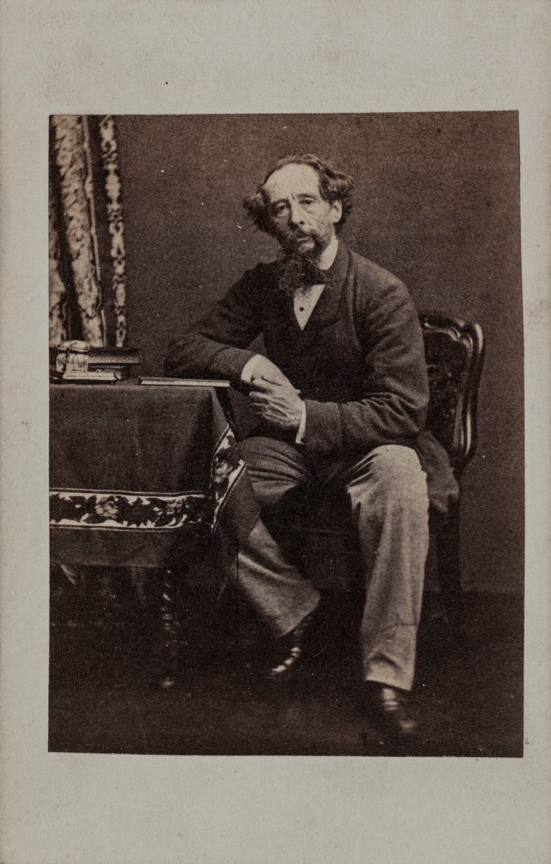 Portrét Charlese Dickense 1812-1870, 60. léta 19. století. od Unbekannt