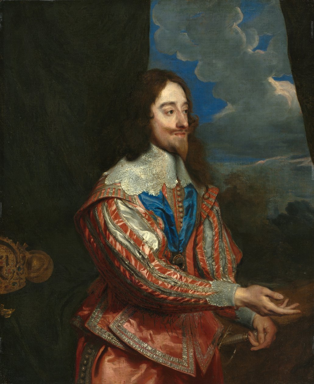 Portrét Karla I. 1600-1649, 17. století nebo později. od Unbekannt