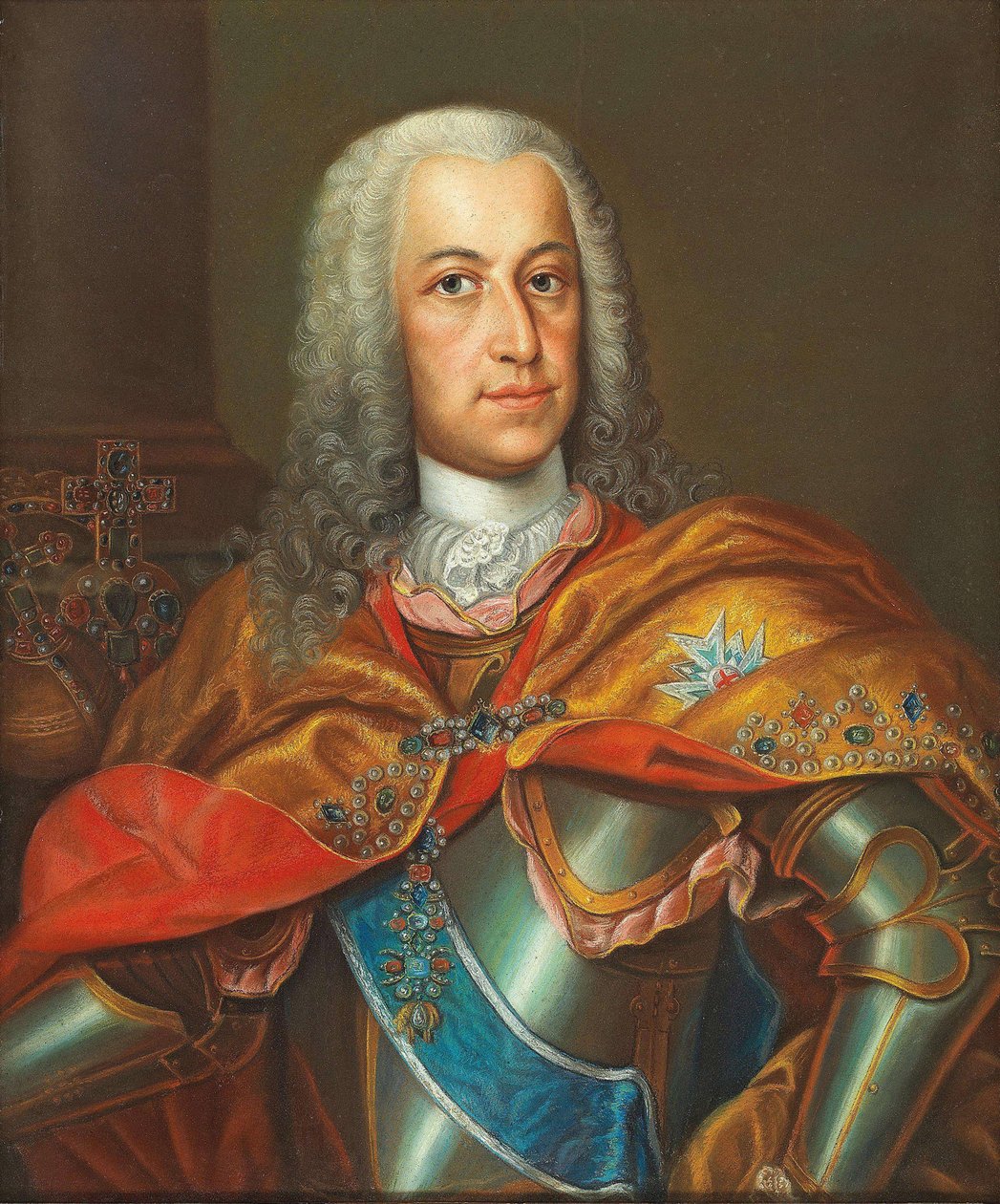 Portrét Karla VII., císaře Svaté říše římské 1697-1745, první polovina 18. od Unbekannt