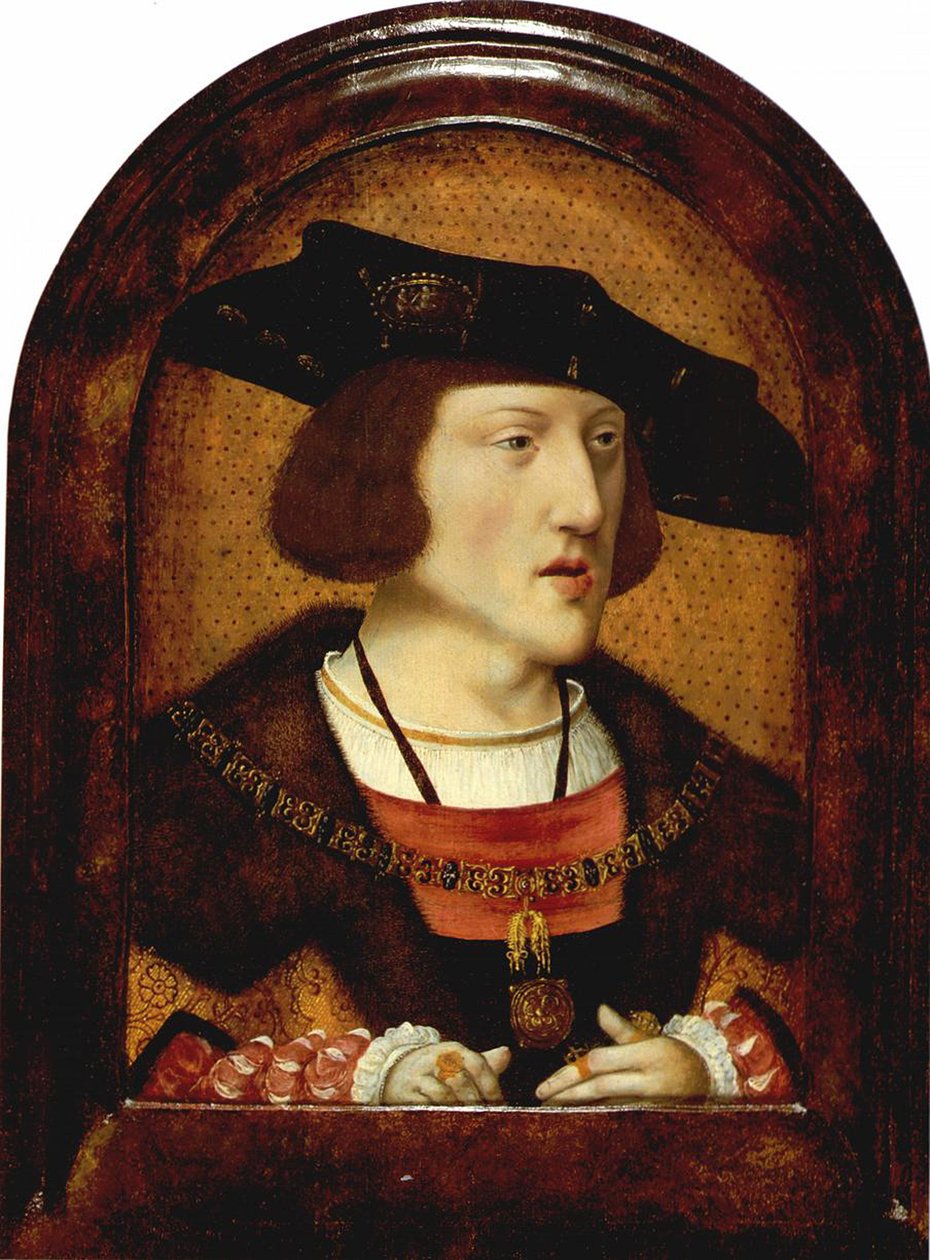 Portrét Karla V. Španělska 1500-1558, c. 1520 od Unbekannt