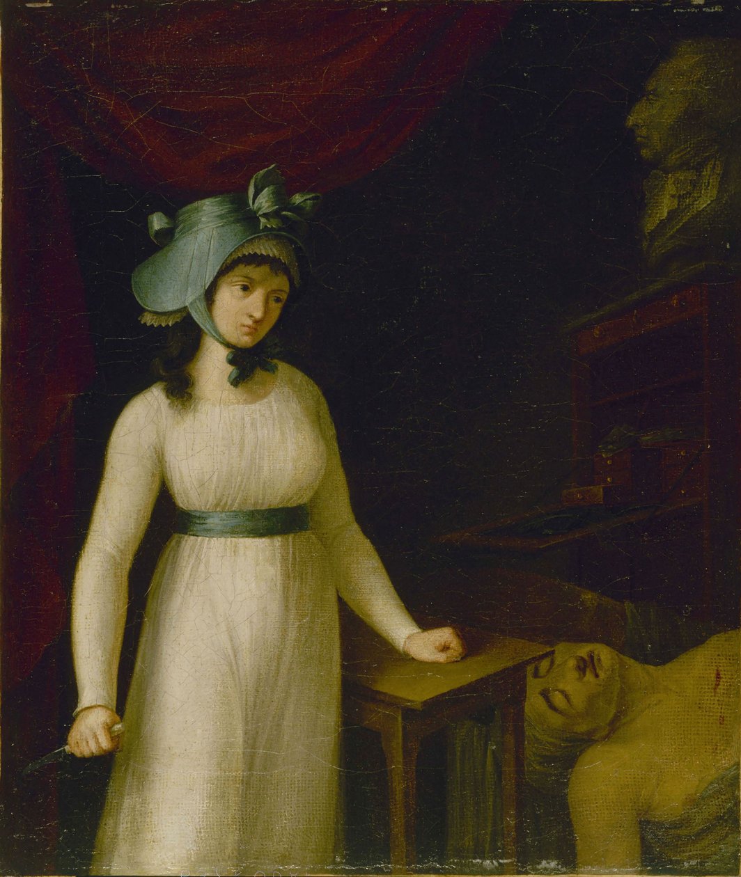 Portrét Charlotte Corday 1768-1793, mezi 1793 a 1798. od Unbekannt