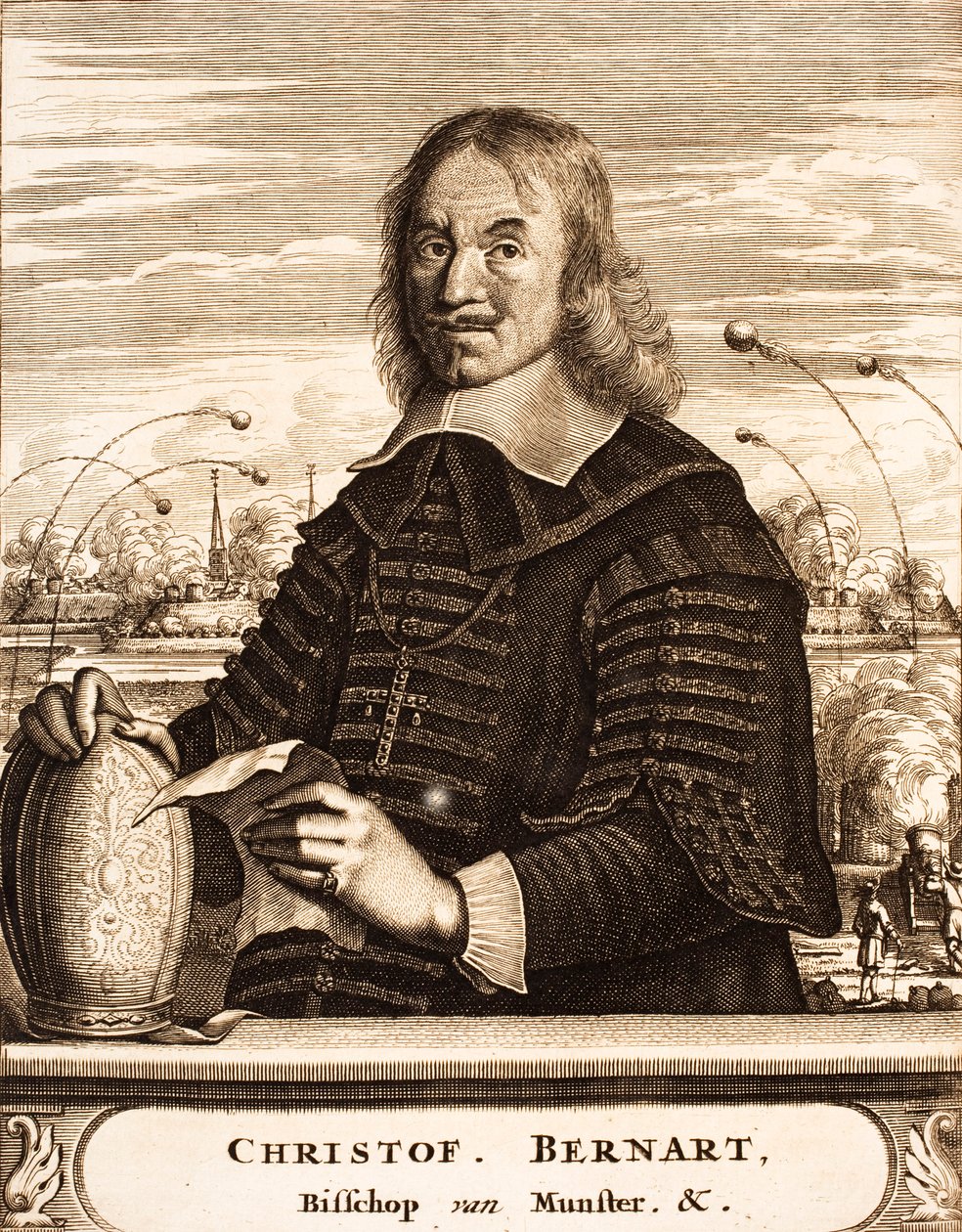 Portrét Christopha Bernharda Freiherr von Galen 1606-1678, 1675. od Unbekannt