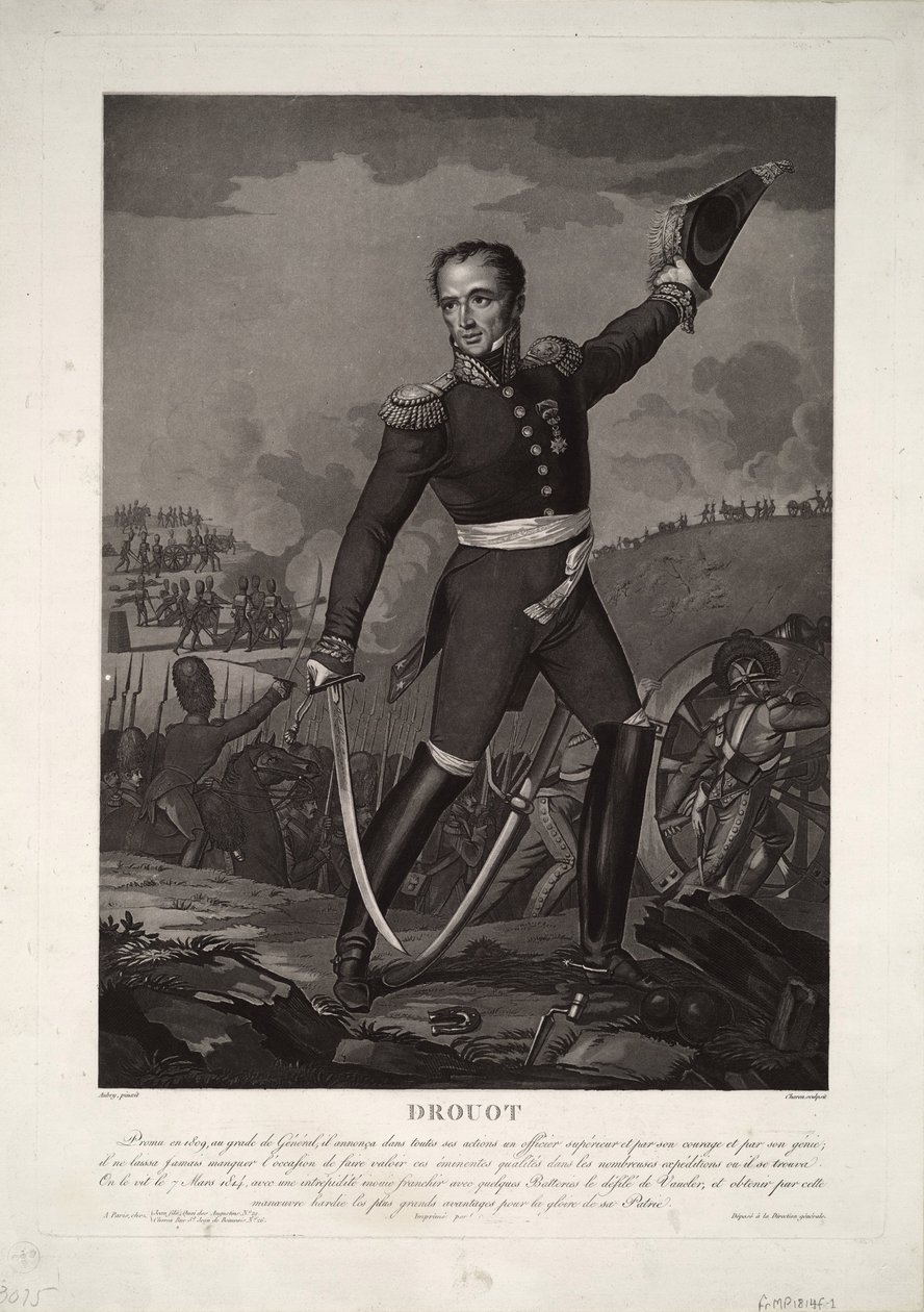 Portrét hraběte generála Antoina Drouota 1774-1847, cca 1825 od Unbekannt