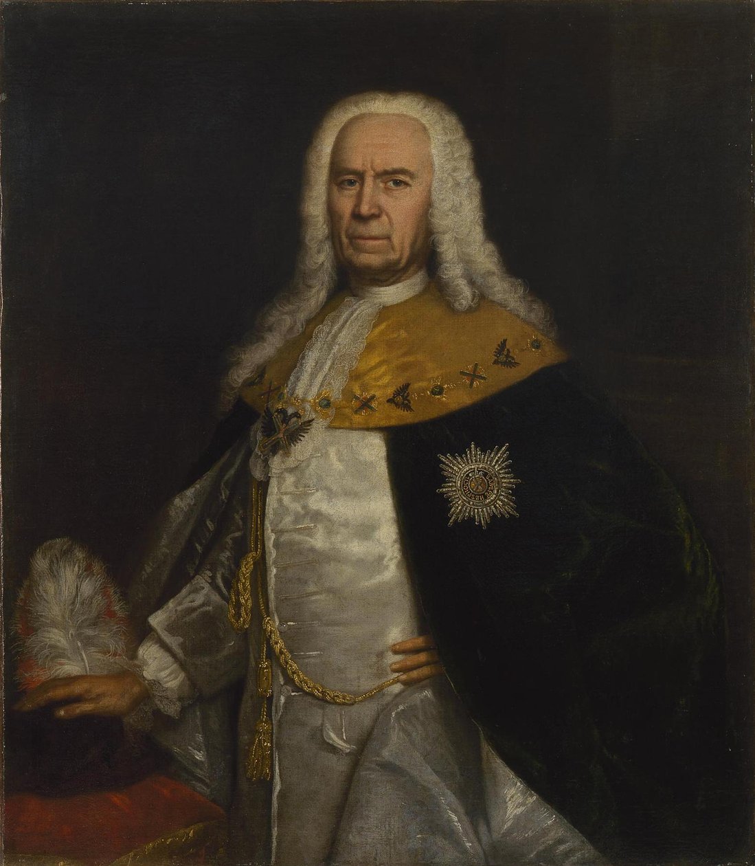 Portrét hraběte Andreje Ivanoviče Ušakova 1708-1739, polovina 18. od Unbekannt
