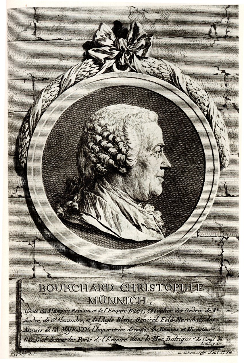 Portrét hraběte Burkharda Christopha von Munnich 1683-1767 od Unbekannt