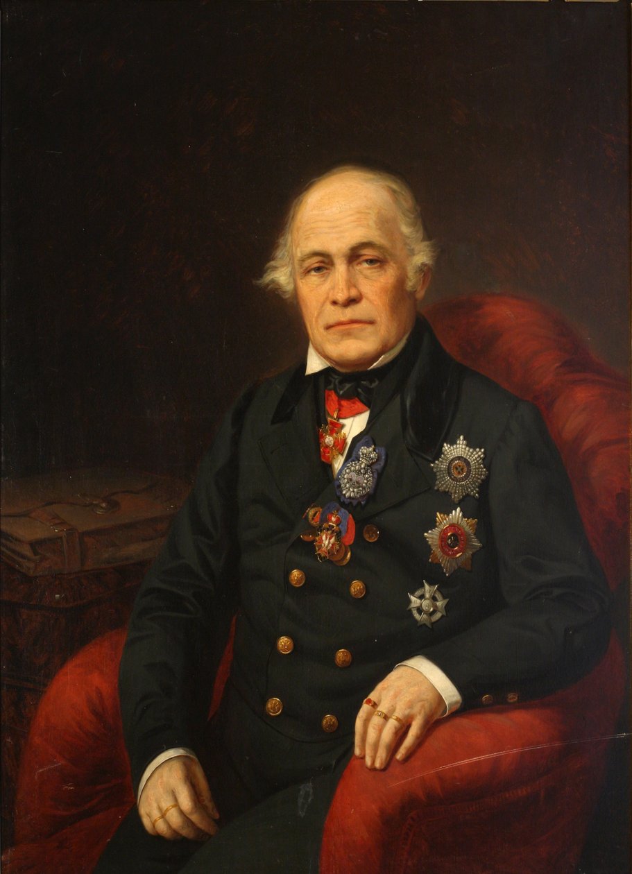 Portrét hraběte Dmitrije Nikolajeviče Bludova 1785-1864, polovina 19. stol. od Unbekannt