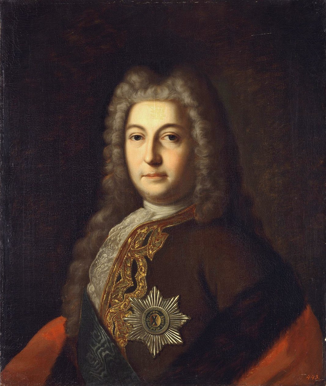 Portrét hraběte Heinricha Johanna Friedricha Andrei Ostermanna 1687-1747, konec 18. století od Unbekannt