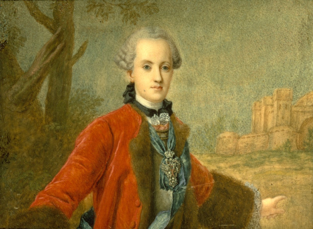 Portrét hraběte Kirilla Razumovského 1728-1803, posledního hejtmana Ukrajiny, polovina 18. stol. od Unbekannt