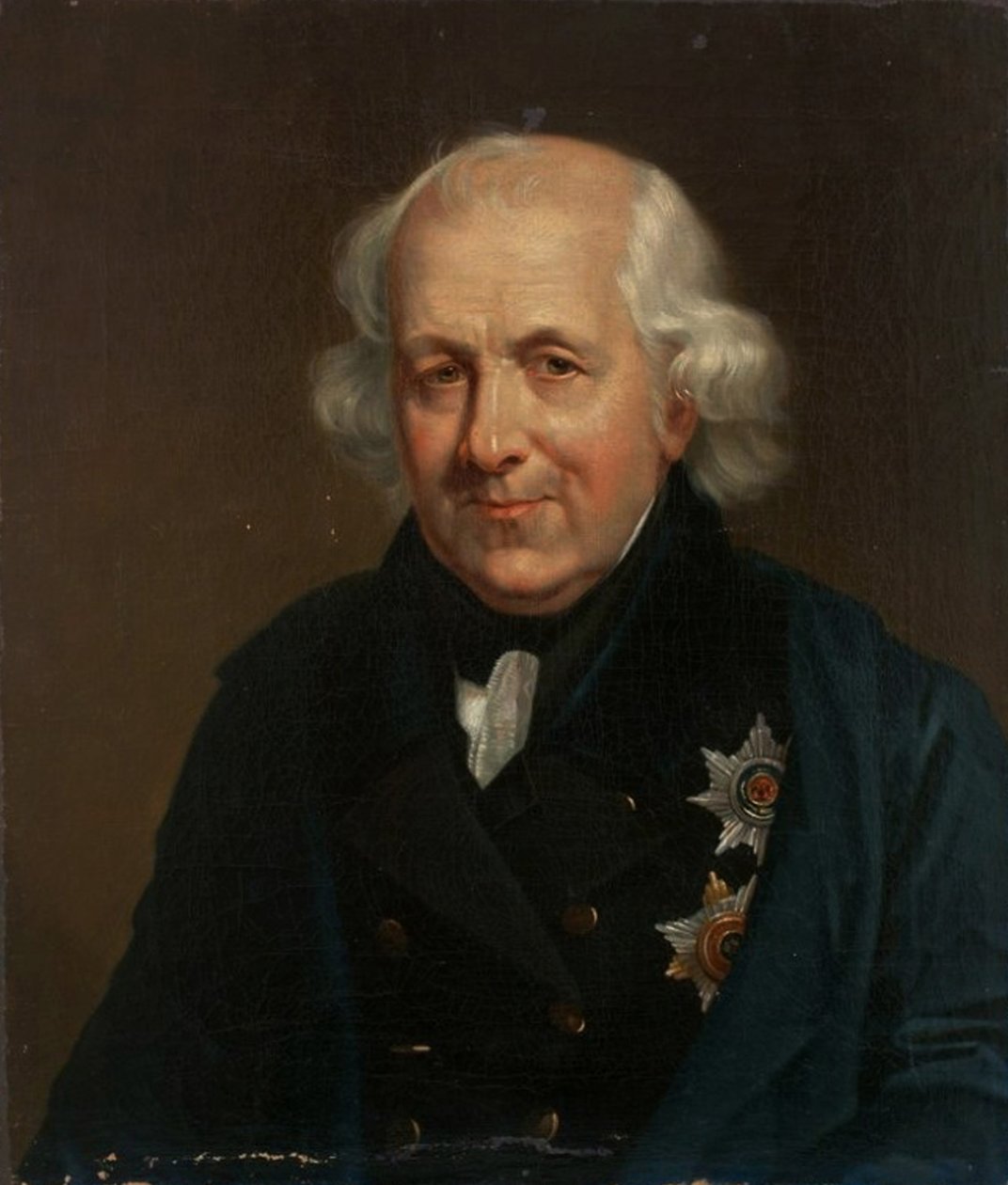 Portrét hraběte Nikolaje Semjonoviče Mordvinova 1754-1845, 1826-1829 od Unbekannt