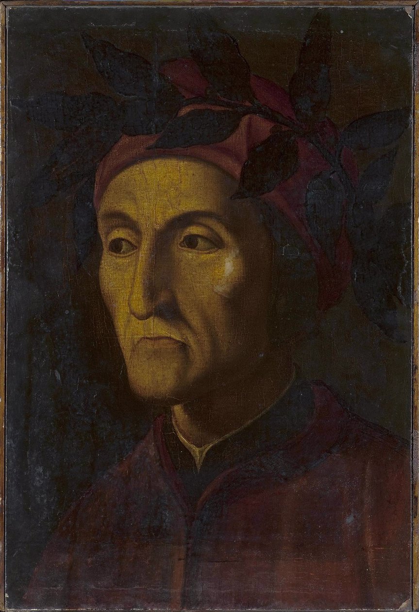 Portrét Dante Alighieriho 1265-1321, 16. století od Unbekannt