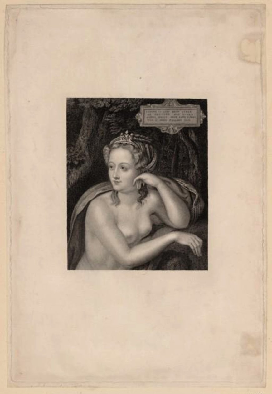 Portrét Diane de Poitiers 1499-1566, polovina 16. století. od Unbekannt