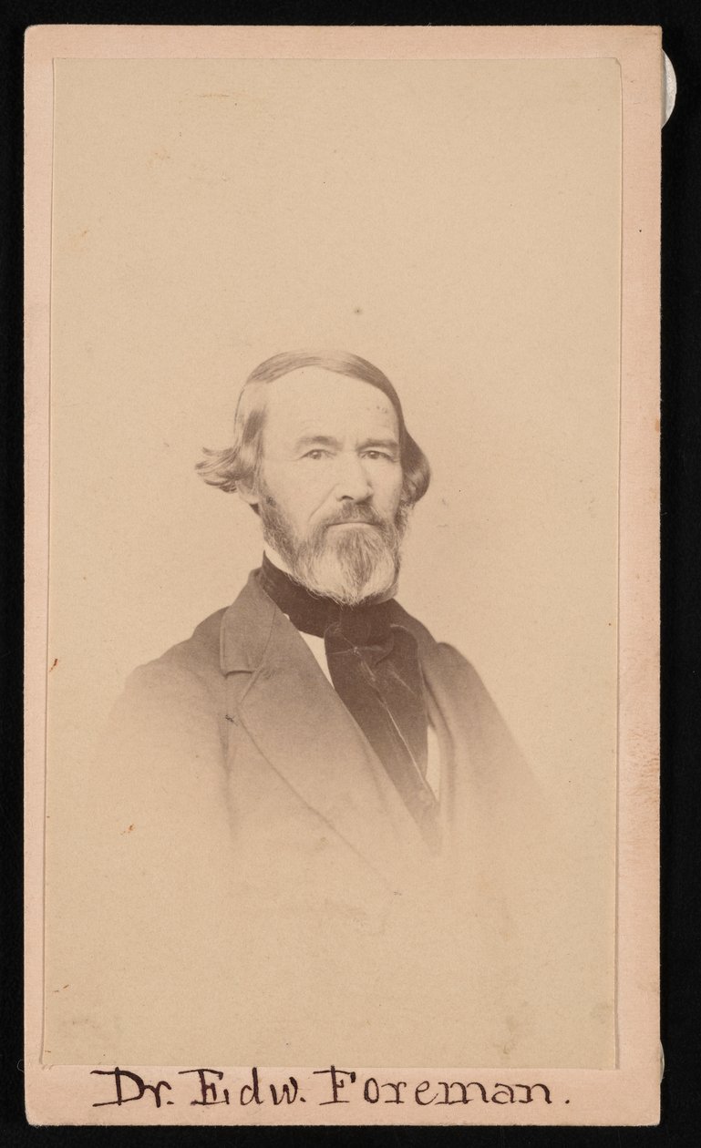 Portrét Dr. Edwarda R. Foremana 1808-1885, před rokem 1876. od Unbekannt
