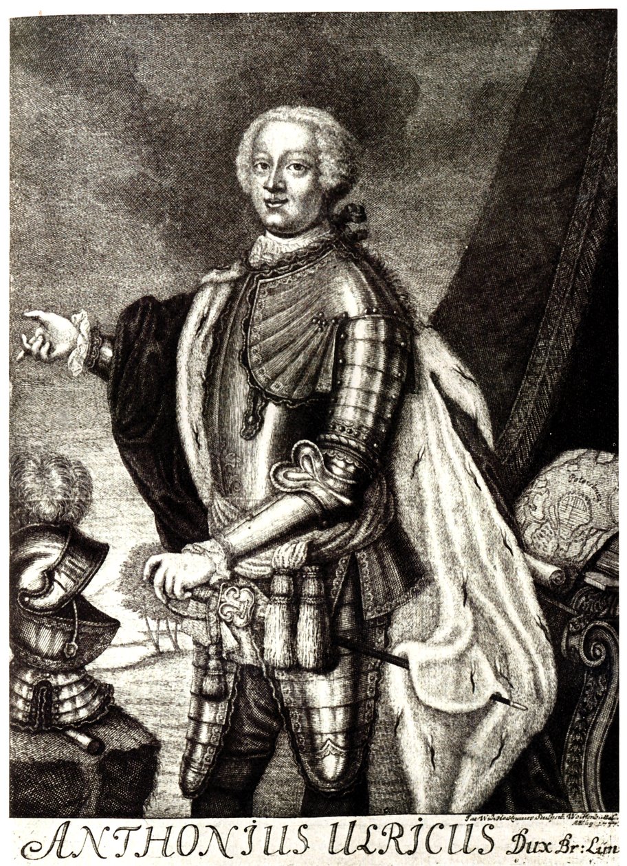 Portrét vévody Anthonyho Ulricha z Brunswicku 1714-1774 od Unbekannt