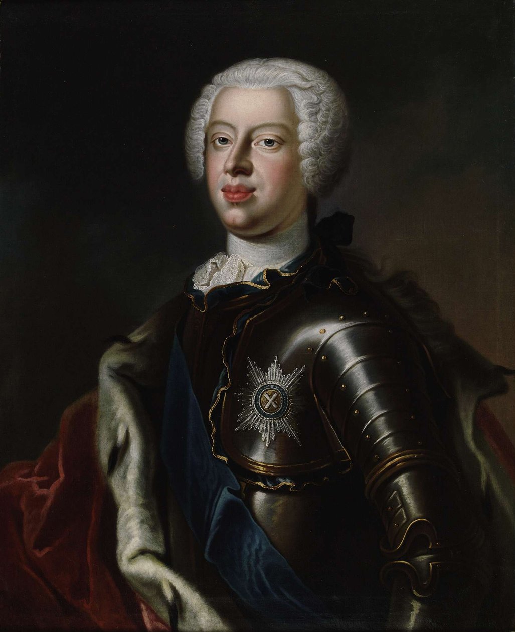 Portrét vévody Anthonyho Ulricha z Brunswicku 1714-1774, c. 1740 od Unbekannt
