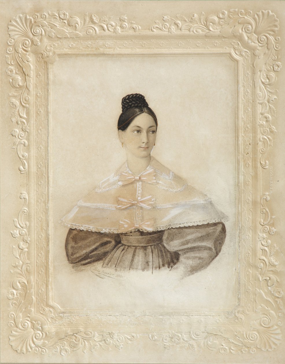 Portrét Ekateriny Alexandrovna Sverbeeva, rozené princezny Shcherbatova, 1833 od Unbekannt