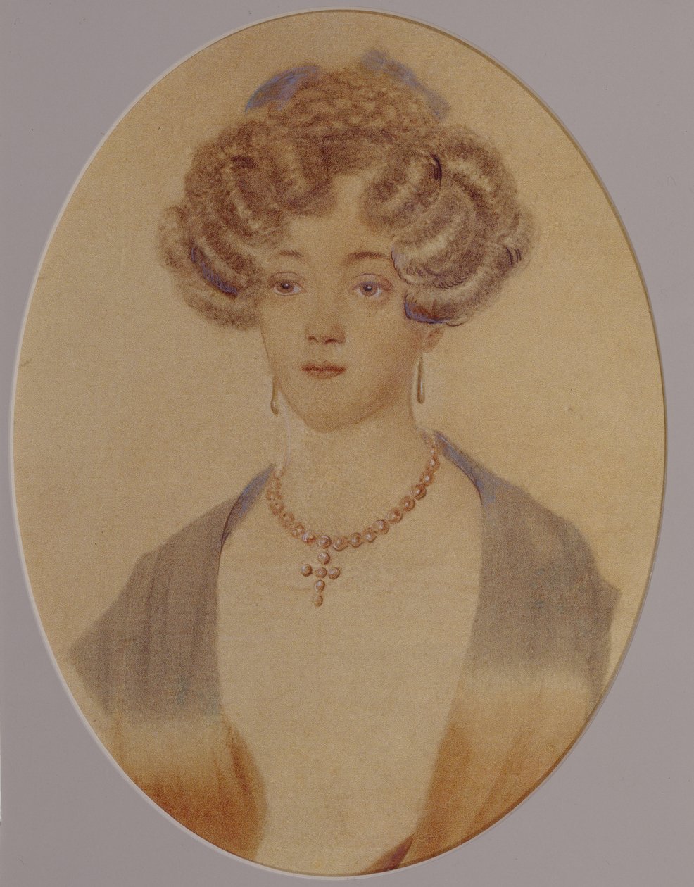 Portrét Jekatěriny Nikolajevny Gončarové 1809-1843, konec 20. a počátek 30. let 19. století od Unbekannt