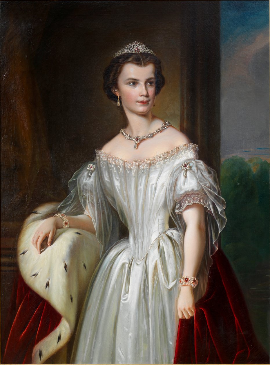Portrét Alžběty Bavorské, 1854. od Unbekannt