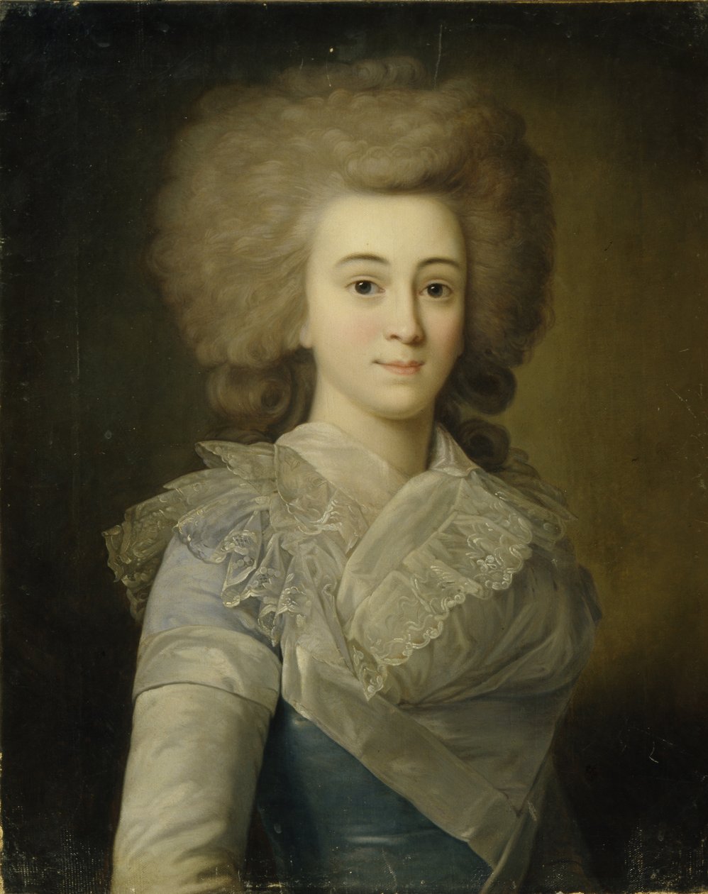 Portrét Elisavety Alexandrovny Stroganové 1745-1831, 70. léta 18. století od Unbekannt