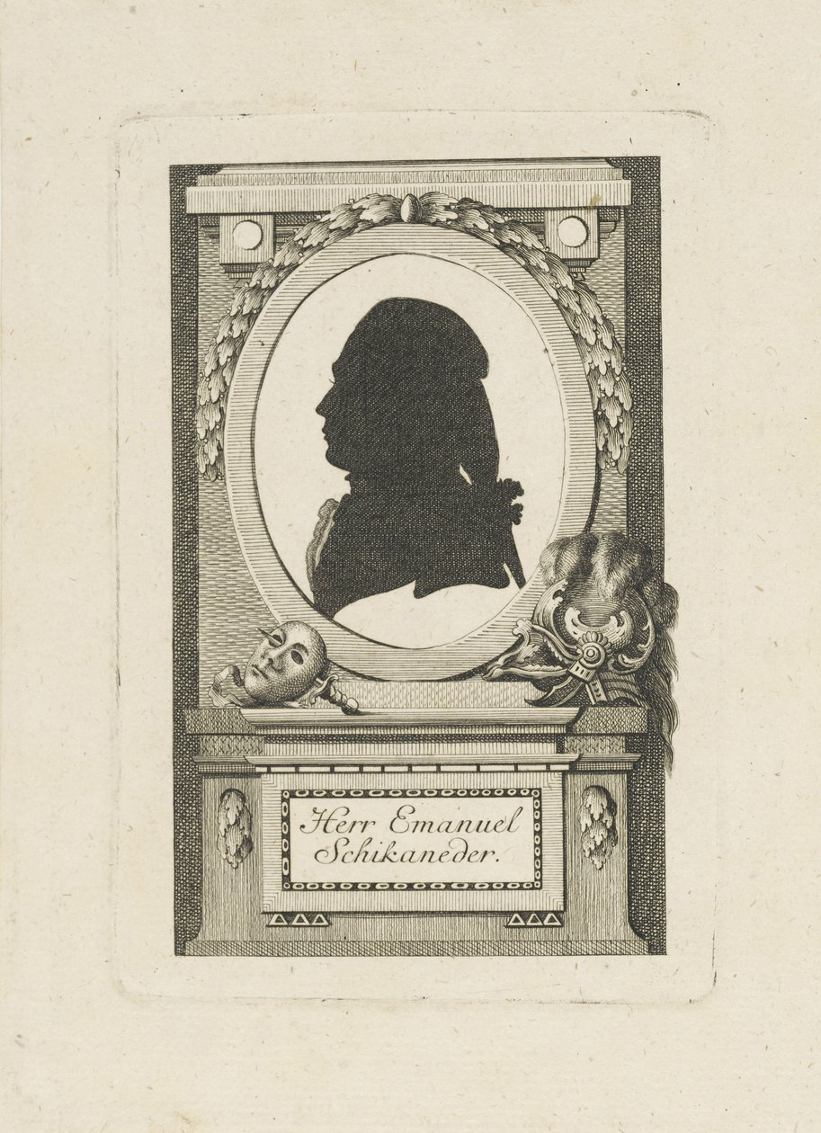 Portrét Emanuela Schikanedera 1751-1812, c. 1790. od Unbekannt