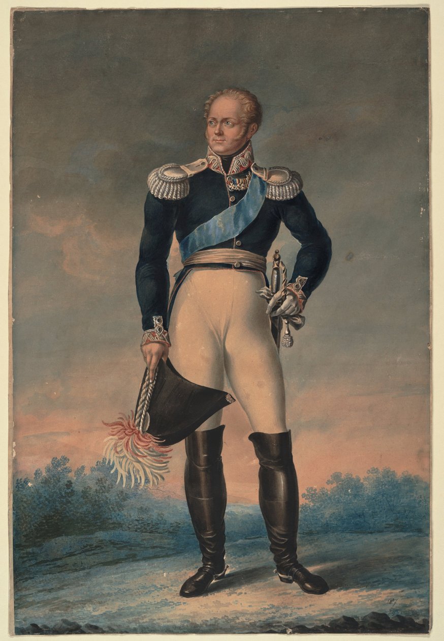 Portrét císaře Alexandra I. 1777-1825, 1819 od Unbekannt