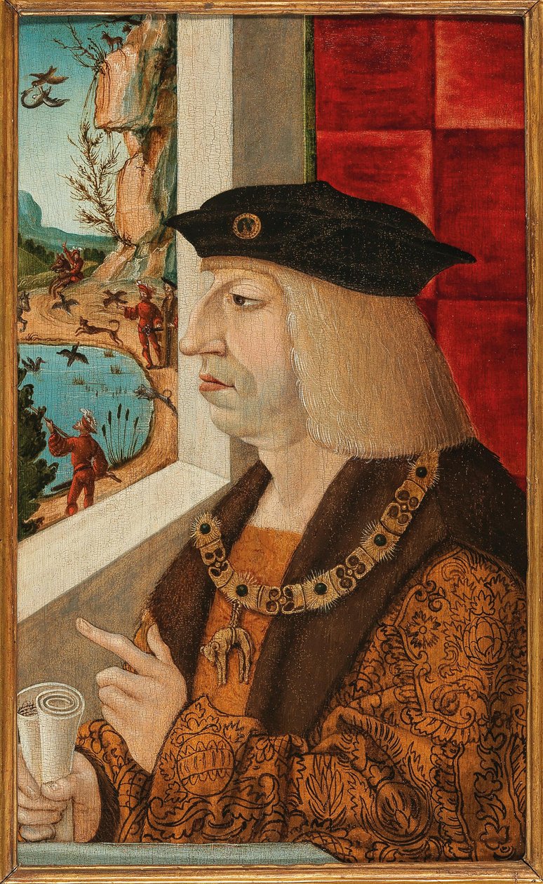 Portrét císaře Maxmiliána I. 1459-1519, 16. stol. od Unbekannt