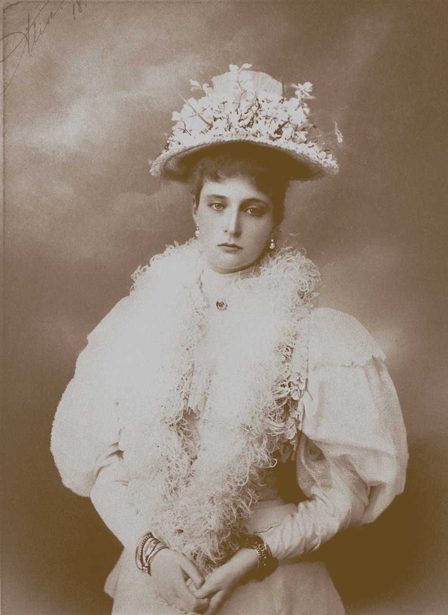 Portrét carevny Alexandry Fjodorovny, manželky ruského cara Mikuláše II. 1872-1918 od Unbekannt