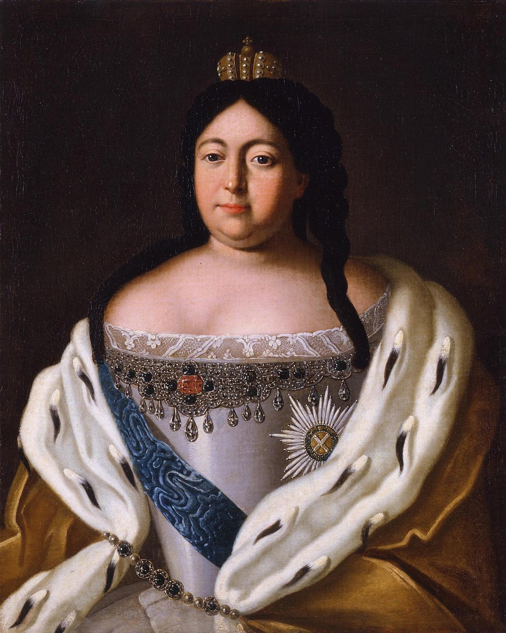 Portrét císařovny Anny Ioannovny 1693-1740, 18. století od Unbekannt
