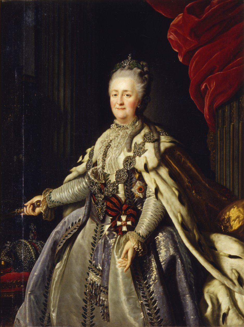 Portrét císařovny Kateřiny II 1729-1796 od Unbekannt