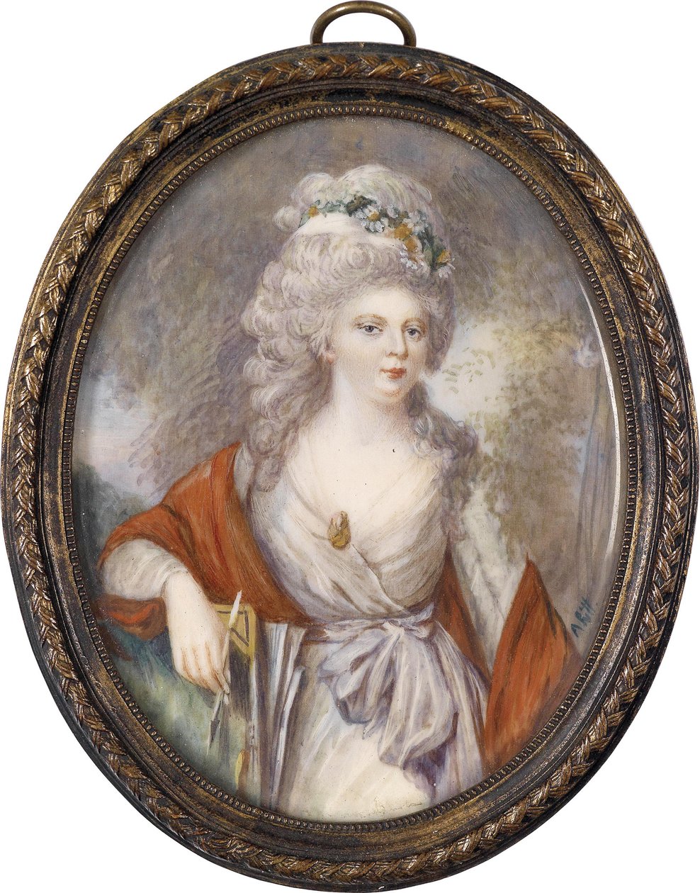Portrét císařovny Marie Fjodorovny Sophie Dorothea z Württemberska 1759-1828, počátek 19. stol. od Unbekannt