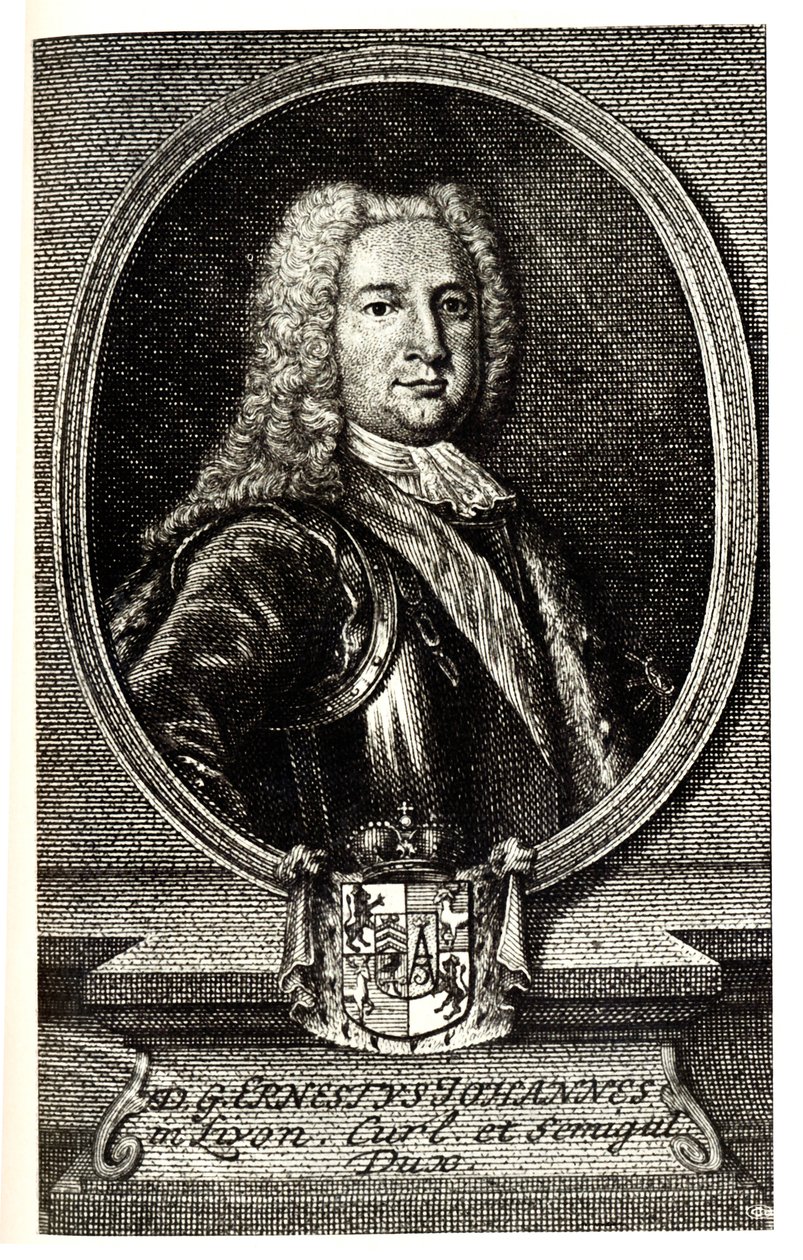 Portrét Ernsta Johanna von Birona 1690-1772, vévody z Courlandu a Semigallie a regenta Ruské říše od Unbekannt