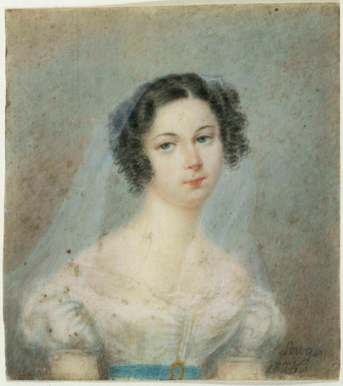 Portrét Eweliny Hanské, rozené Rzewusky 1801-1882, 20. léta 19. století. od Unbekannt