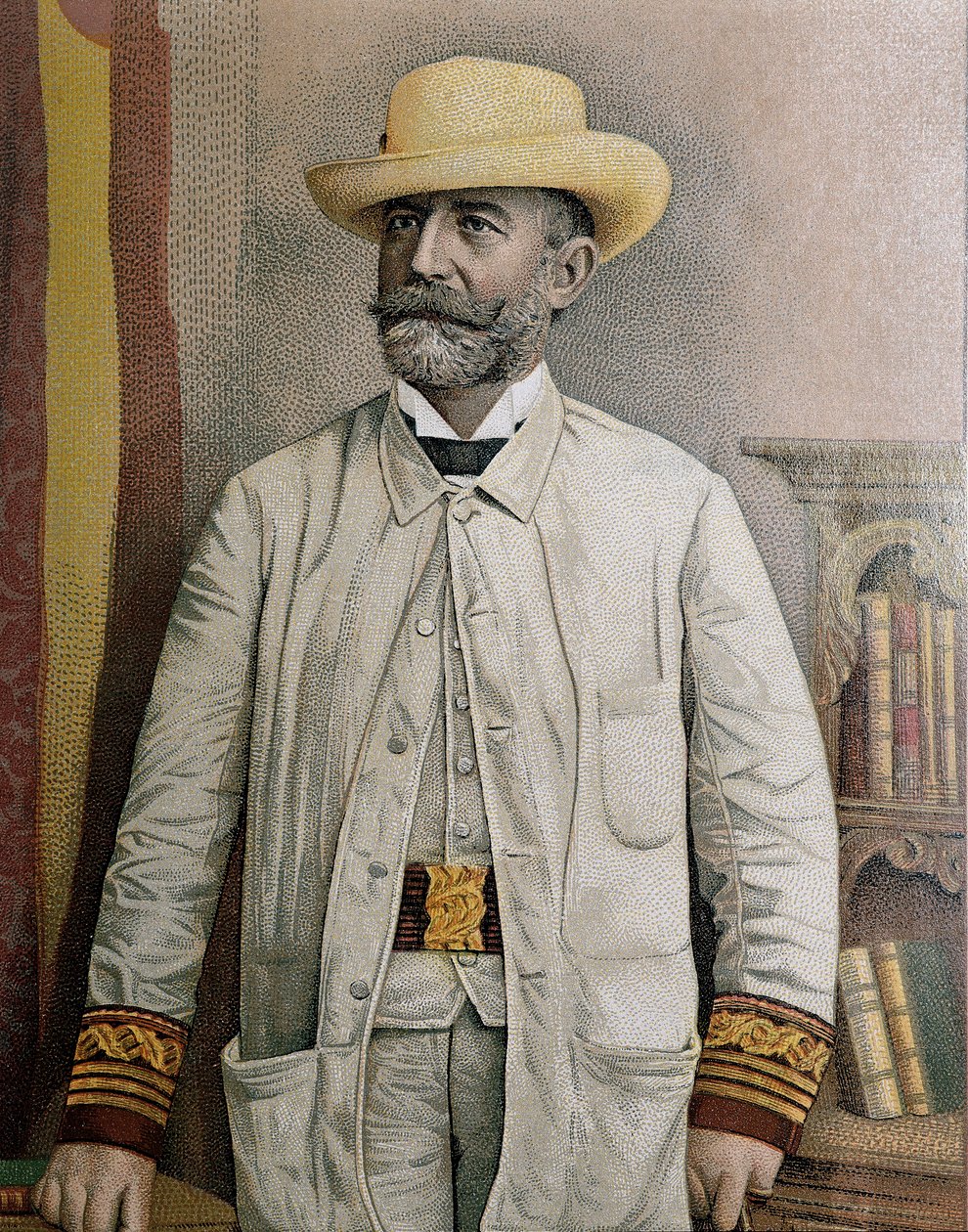 Portrét Fidela Alonso Santocildes (1844-1895), ilustrace od Unbekannt