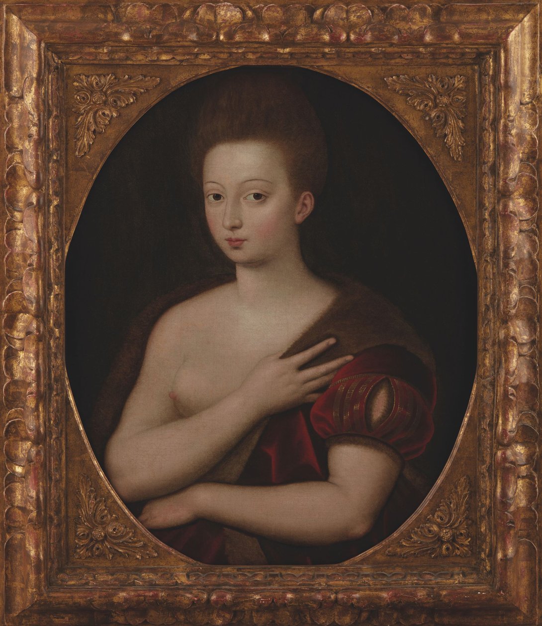 Portrét Gabrielle dEstrées 1573-1599, před rokem 1600. od Unbekannt