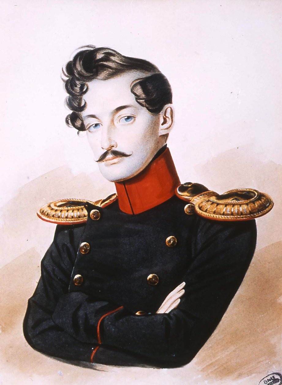 Portrét Georgese-Charlese de Heeckeren dAnthès 1812-1895, 30. léta 19. století od Unbekannt