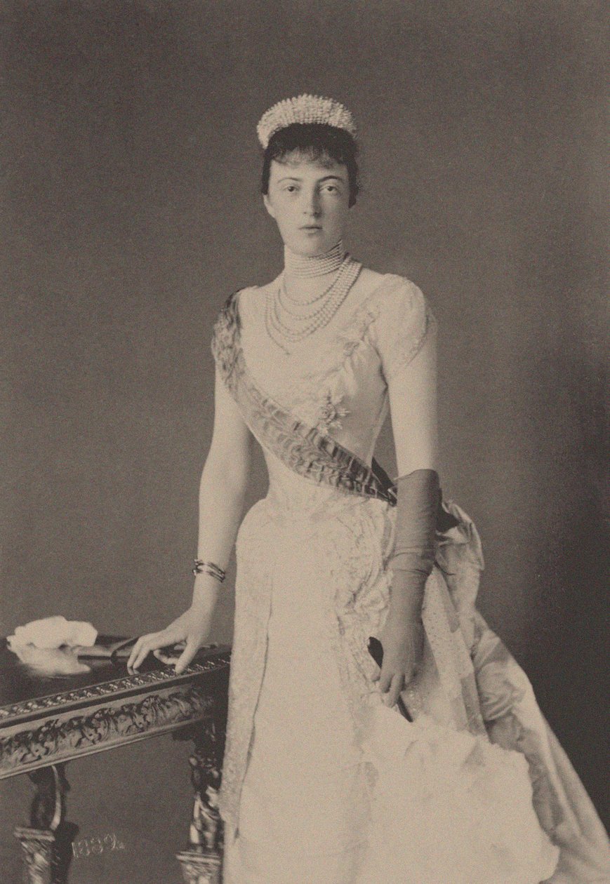 Portrét velkovévodkyně Anastasie Michajlovna Ruska 1860-1922, 1889. od Unbekannt