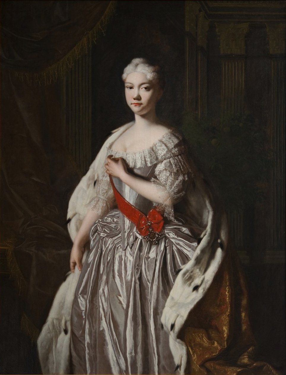 Portrét velkovévodkyně Natalyi Alexejevny z Ruska 17141728, konec 20. let 18. století od Unbekannt
