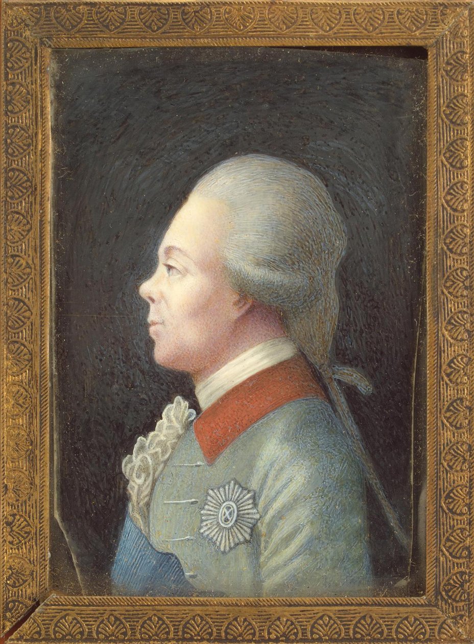 Portrét velkovévody Pavla Petroviče 1754-1801, 80. léta 18. století od Unbekannt