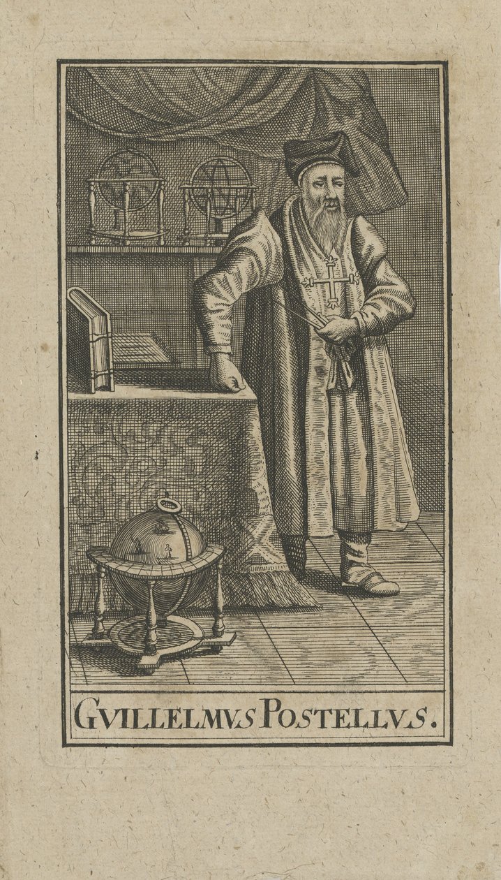Portrét Guillaume Postela 1510-1581, před rokem 1740. od Unbekannt