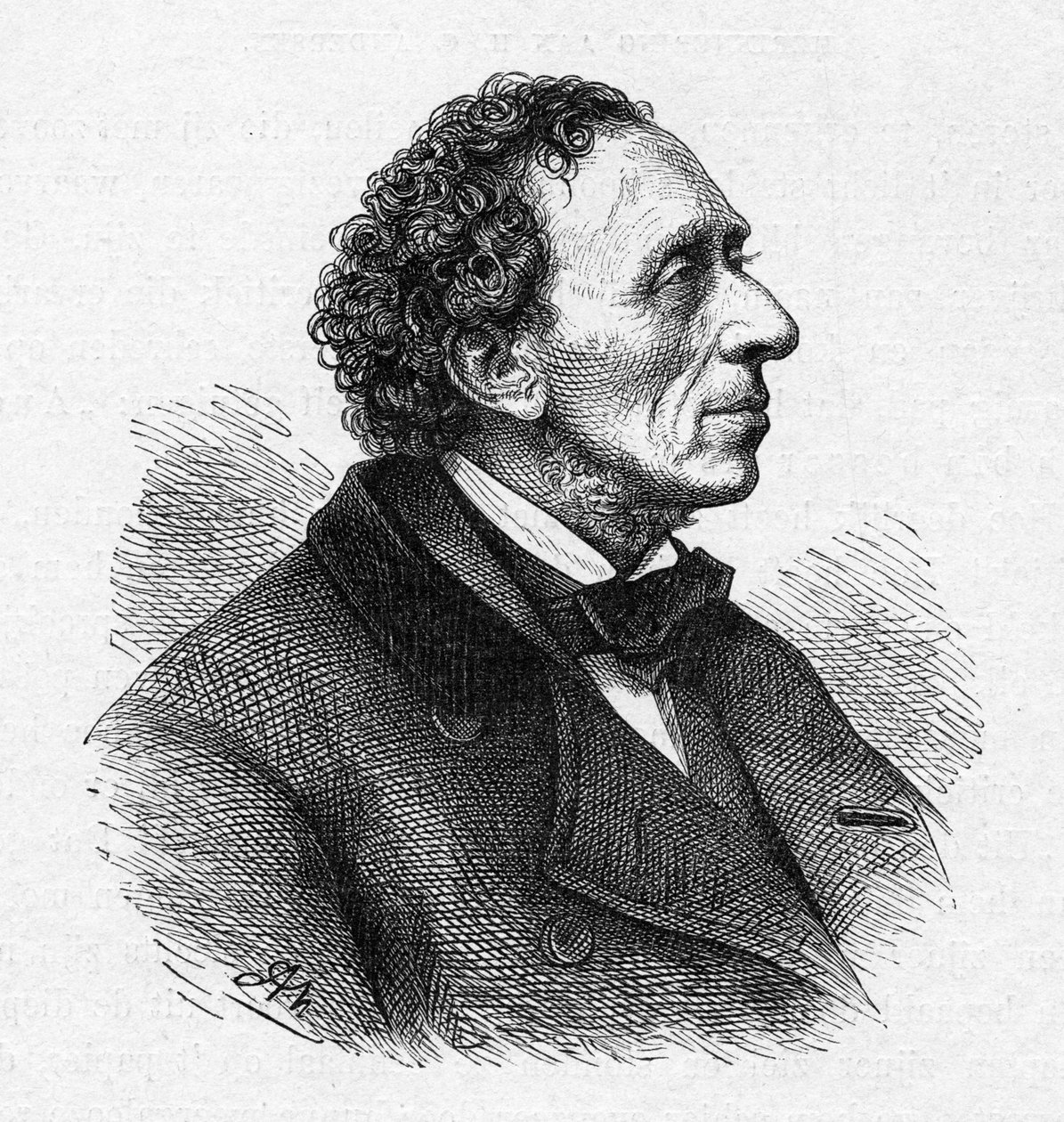 Portrét Hanse Christiana Andersena 1805-1875, c. 1850. od Unbekannt