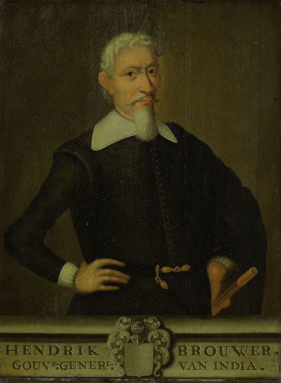 Portrét Hendrika Brouwera (1581-1643).  Alternativní titul(y): Hendrik Brouwer (1581-1643). Generální guvernér (1632–1636).[1] od Unbekannt