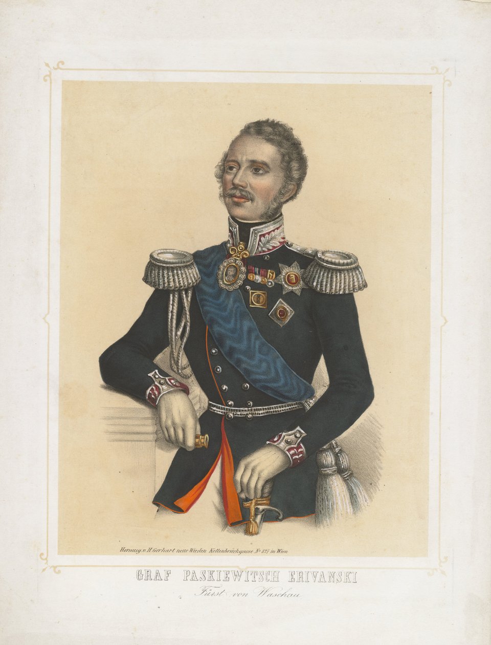 Portrét Ivana Fjodoroviče Paskeviče, hraběte z Erivanu, místokrále Polského království, 1850 od Unbekannt