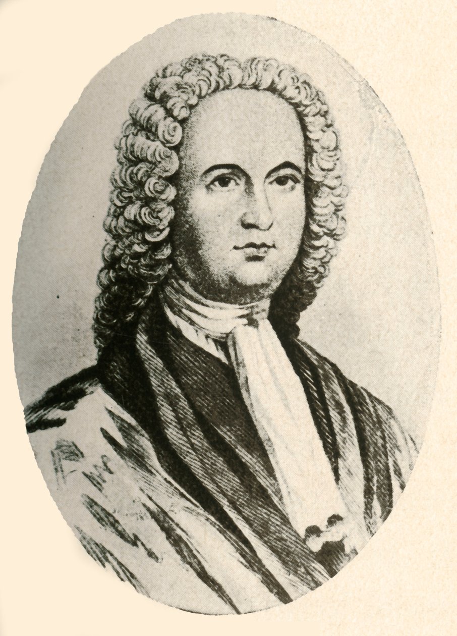 Portrét Jamese Logana v paruce a soudním hábitu, nošený v Pensylvánii, 1745, 1937. od Unbekannt