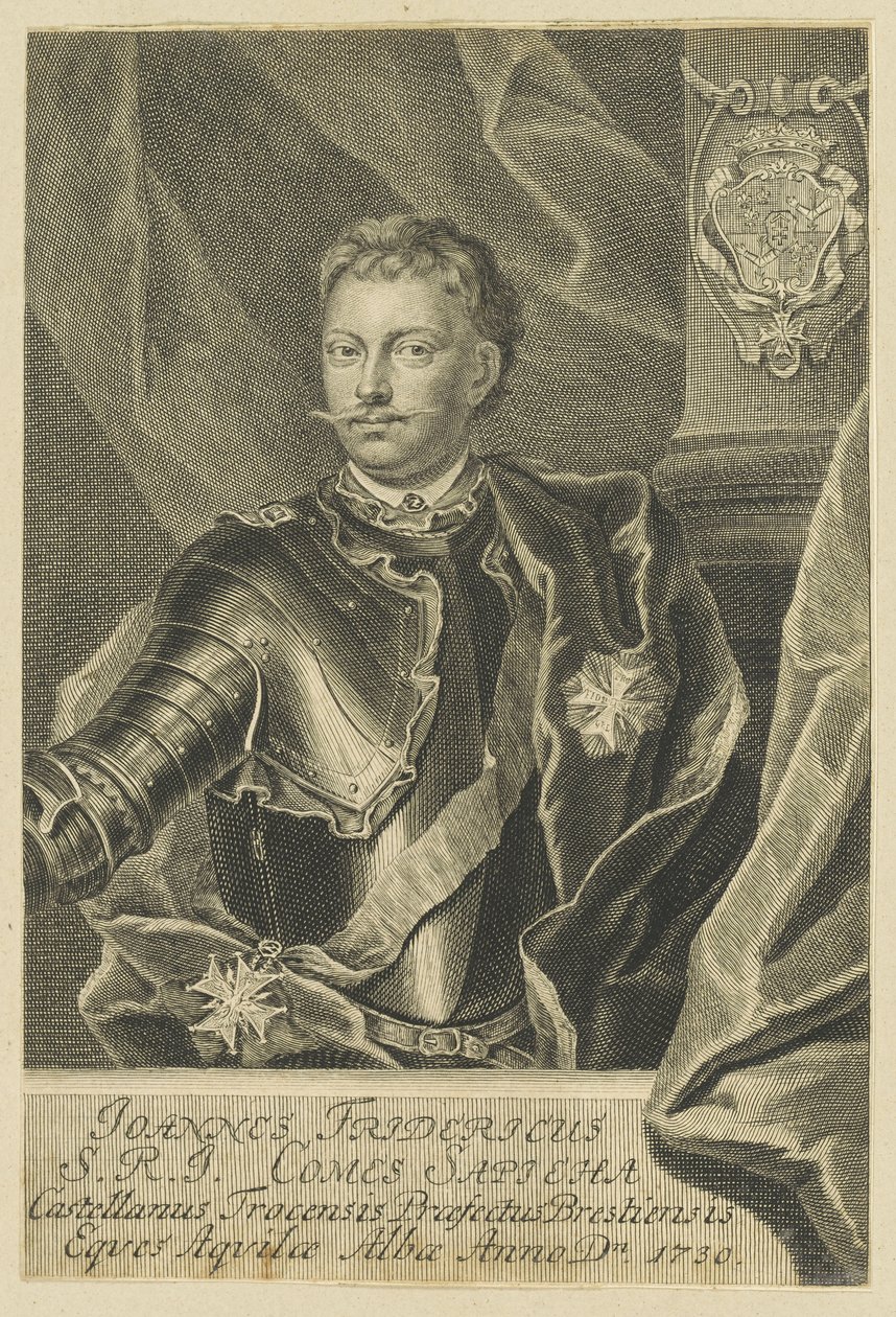 Portrét Jana Fryderyka Sapiehy 1680-1751, 1730. od Unbekannt