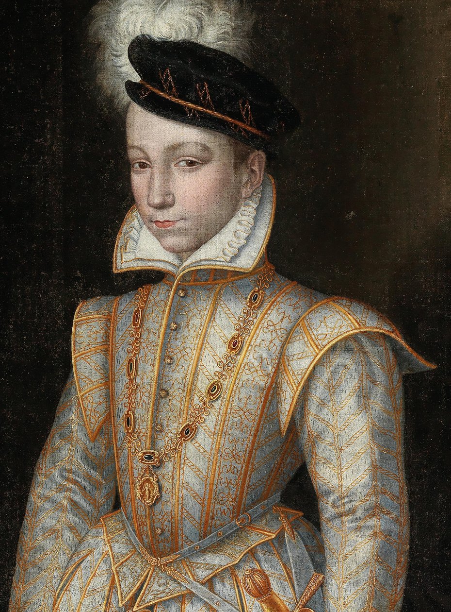 Portrét francouzského krále Karla IX. 1550-1574, c. 1560. od Unbekannt