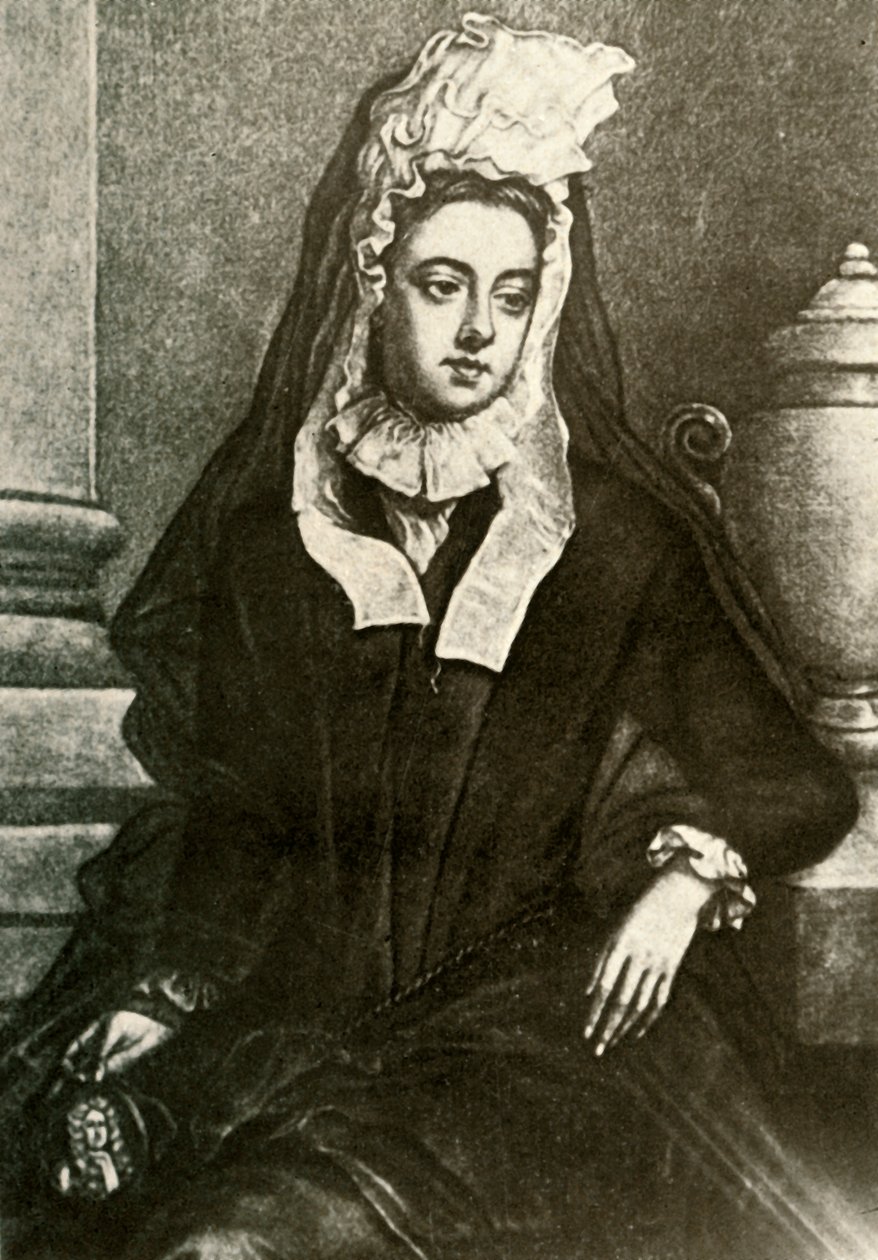 Portrét lady Fenwickové, zobrazující truchlící vdovy, 1695, 1937. od Unbekannt