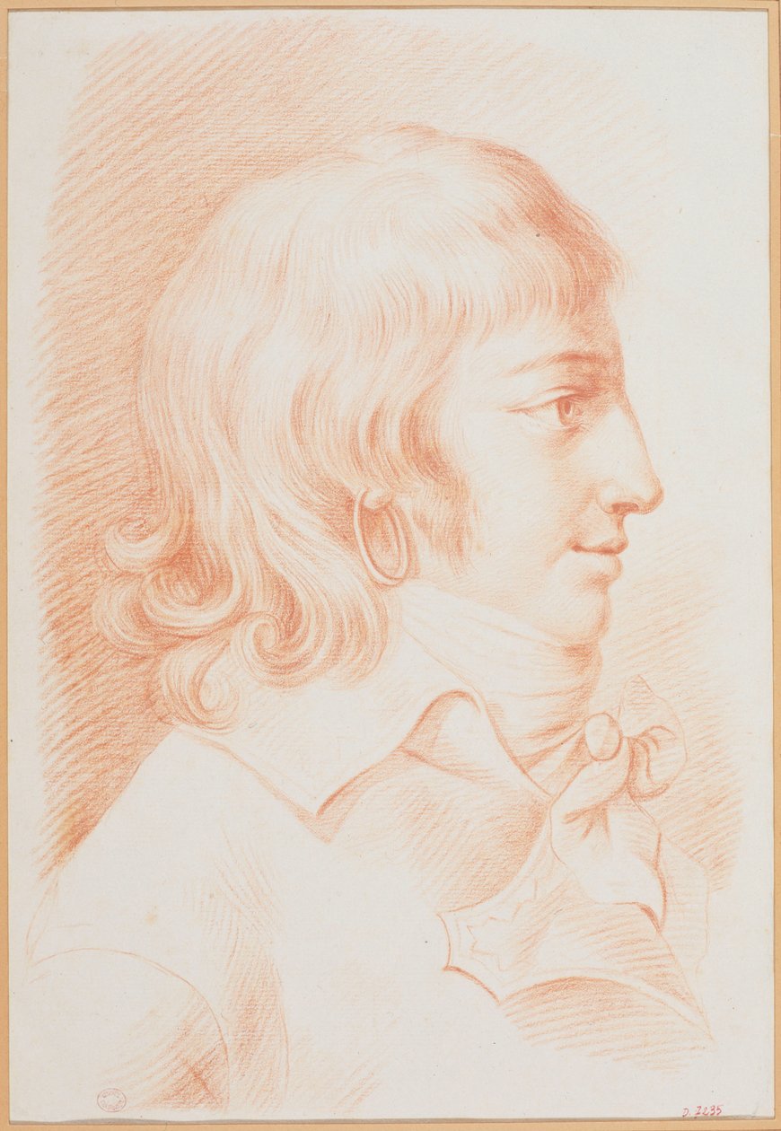 Portrét Louis Antoine de Saint-Just 1767-1794, cca 1792. od Unbekannt