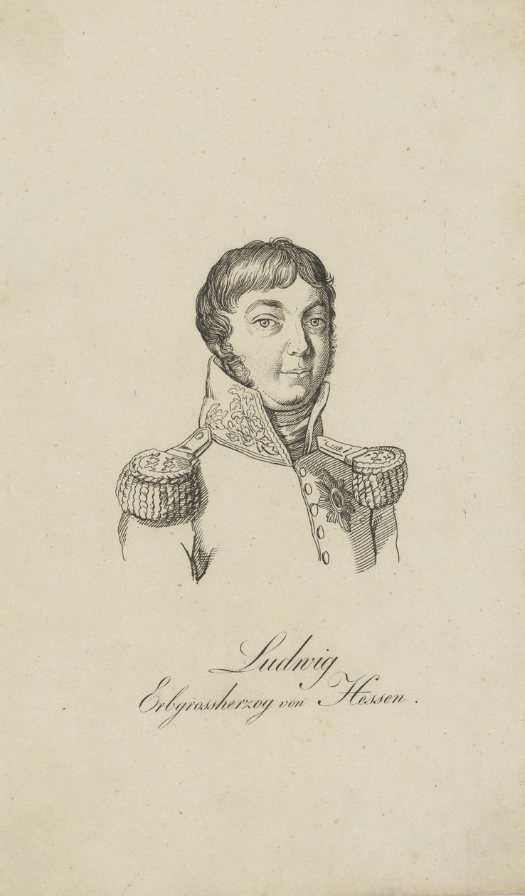 Portrét Ludvíka I., velkovévody z Hesenska 1753-1830, 1806. od Unbekannt