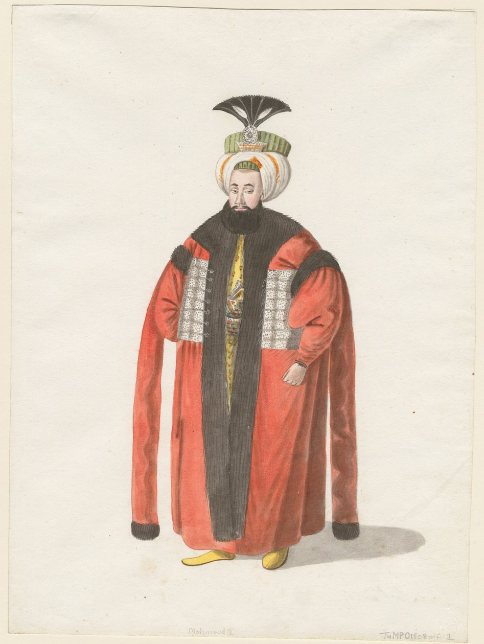 Portrét Mahmuda II 1785-1839, sultána Osmanské říše, cca 1820 od Unbekannt